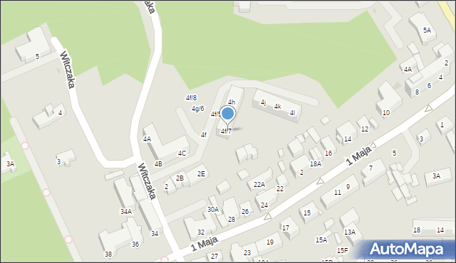 Jastrzębie-Zdrój, Witczaka Mikołaja, 4f/7, mapa Jastrzębie-Zdrój