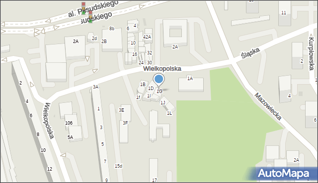 Jastrzębie-Zdrój, Wielkopolska, 1G, mapa Jastrzębie-Zdrój