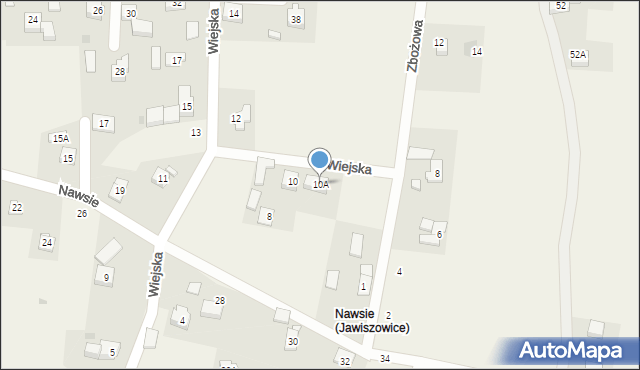 Jawiszowice, Wiejska, 10A, mapa Jawiszowice