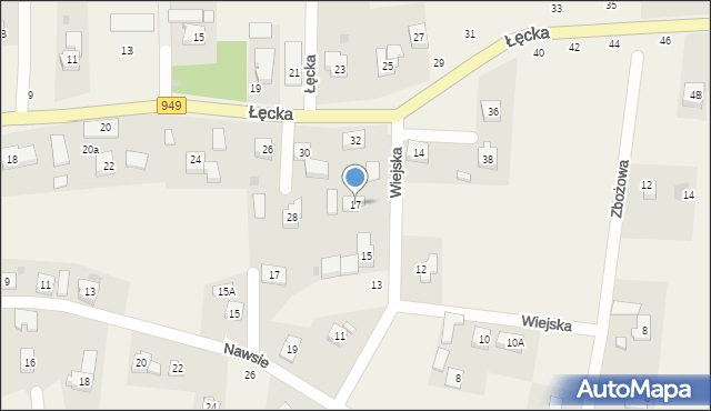 Jawiszowice, Wiejska, 17, mapa Jawiszowice