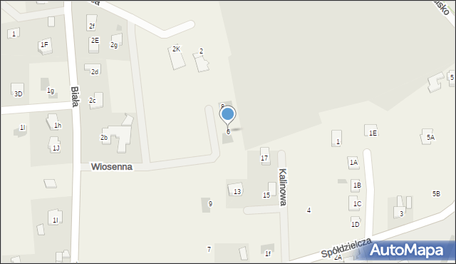 Jawiszowice, Wiosenna, 6, mapa Jawiszowice