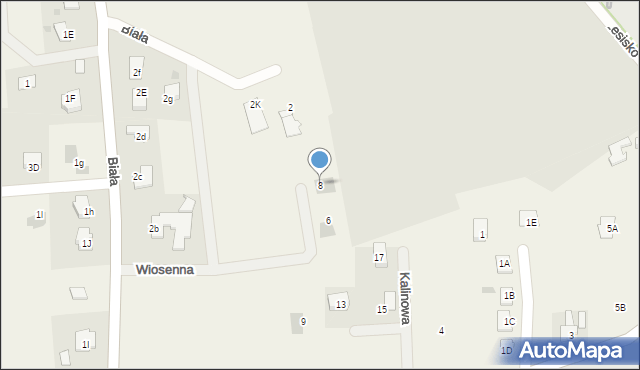 Jawiszowice, Wiosenna, 8, mapa Jawiszowice