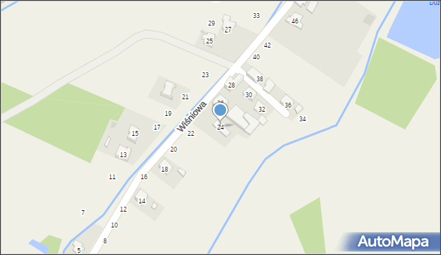 Jawiszowice, Wiśniowa, 24, mapa Jawiszowice