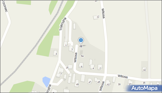 Jawiszowice, Witosa Wincentego, 6B, mapa Jawiszowice