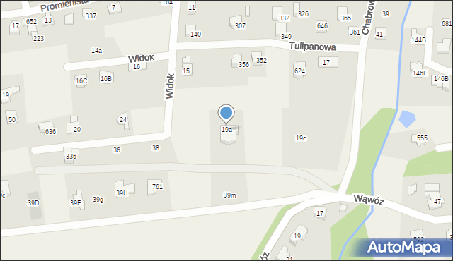 Jaworze, Widok, 19a, mapa Jaworze