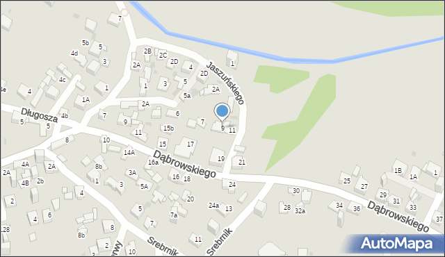 Jaworzno, Wierzbowa, 9, mapa Jaworzno