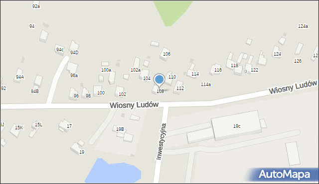 Jaworzno, Wiosny Ludów, 108, mapa Jaworzno