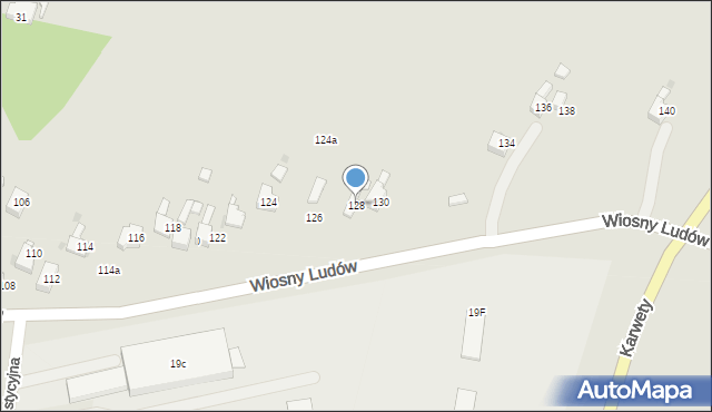 Jaworzno, Wiosny Ludów, 128, mapa Jaworzno