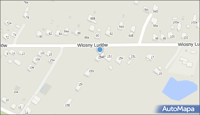 Jaworzno, Wiosny Ludów, 15H, mapa Jaworzno