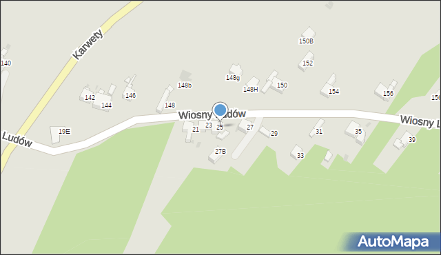 Jaworzno, Wiosny Ludów, 25, mapa Jaworzno