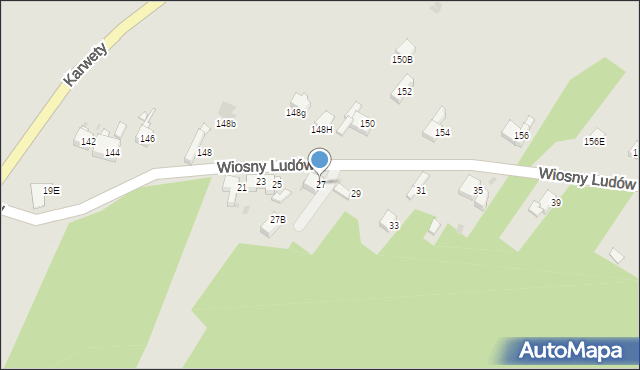 Jaworzno, Wiosny Ludów, 27, mapa Jaworzno