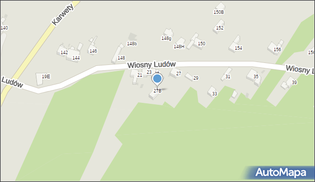 Jaworzno, Wiosny Ludów, 27B, mapa Jaworzno