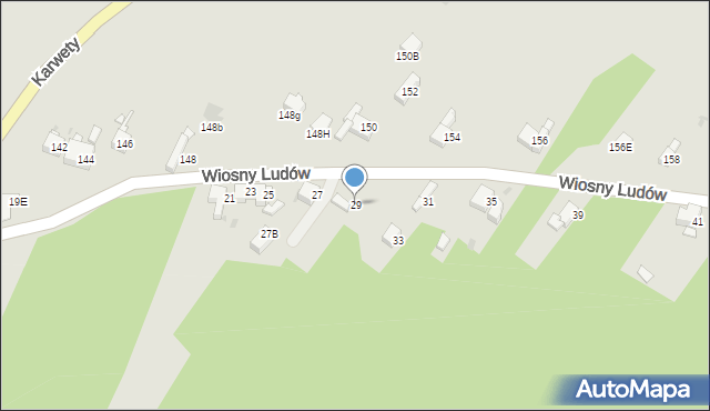 Jaworzno, Wiosny Ludów, 29, mapa Jaworzno