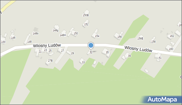 Jaworzno, Wiosny Ludów, 31, mapa Jaworzno