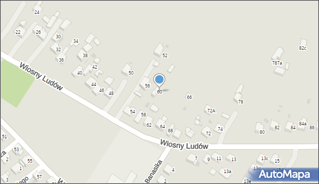 Jaworzno, Wiosny Ludów, 60, mapa Jaworzno