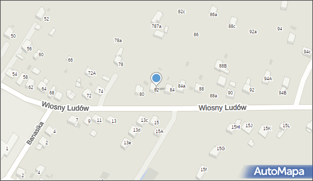 Jaworzno, Wiosny Ludów, 82, mapa Jaworzno