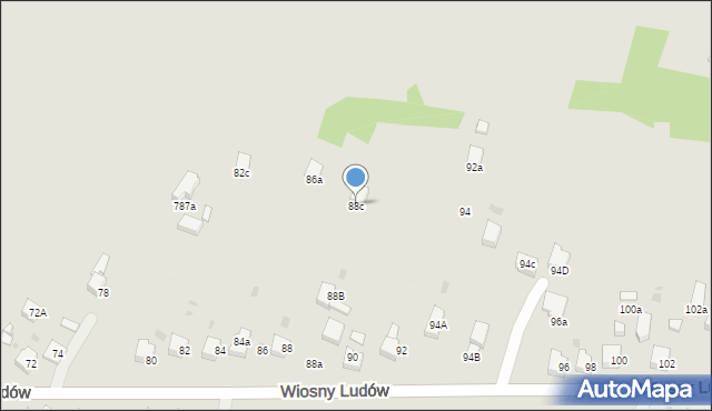 Jaworzno, Wiosny Ludów, 88c, mapa Jaworzno