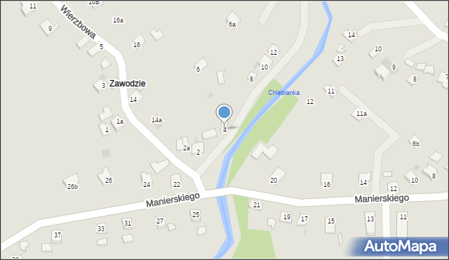 Jedlicze, Wierzbowa, 4, mapa Jedlicze