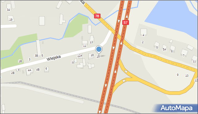 Jędrzejów, Wiejska, 18, mapa Jędrzejów