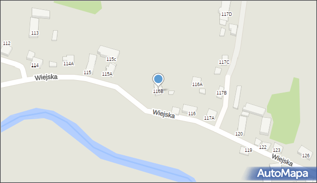 Jelenia Góra, Wiejska, 116B, mapa Jelenia Góra