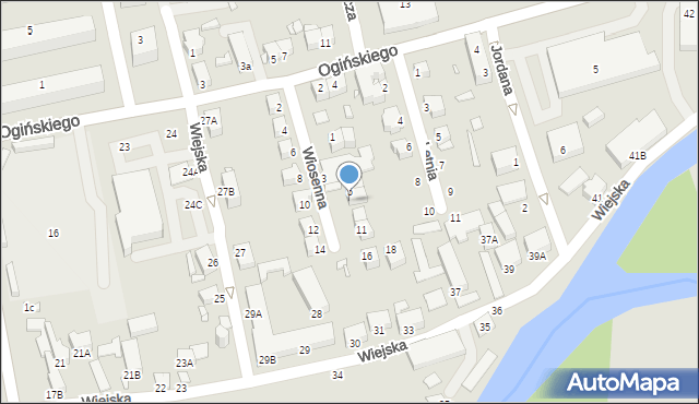 Jelenia Góra, Wiosenna, 7, mapa Jelenia Góra