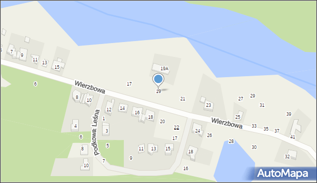 Jerzykowo, Wierzbowa, 19, mapa Jerzykowo