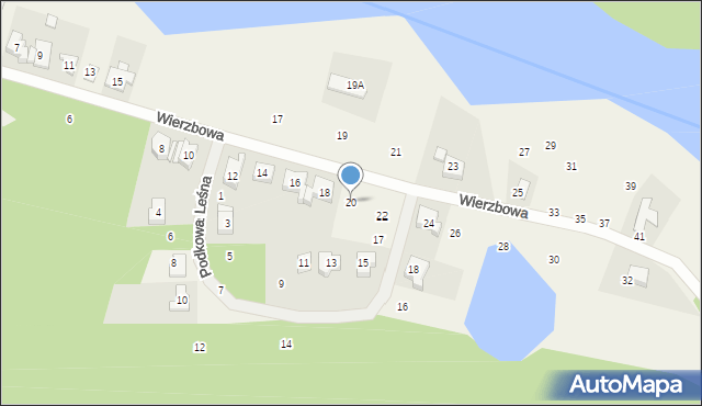 Jerzykowo, Wierzbowa, 20, mapa Jerzykowo