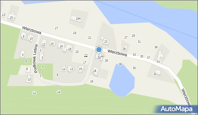 Jerzykowo, Wierzbowa, 24, mapa Jerzykowo