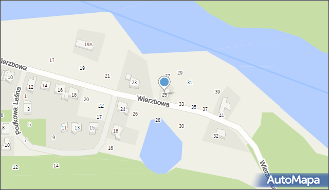 Jerzykowo, Wierzbowa, 25, mapa Jerzykowo