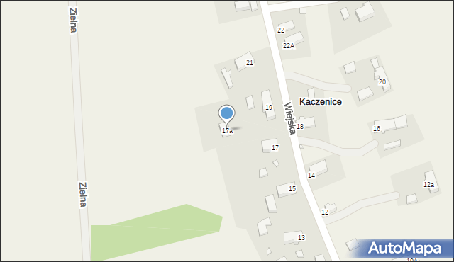 Kaczenice, Wiejska, 17a, mapa Kaczenice