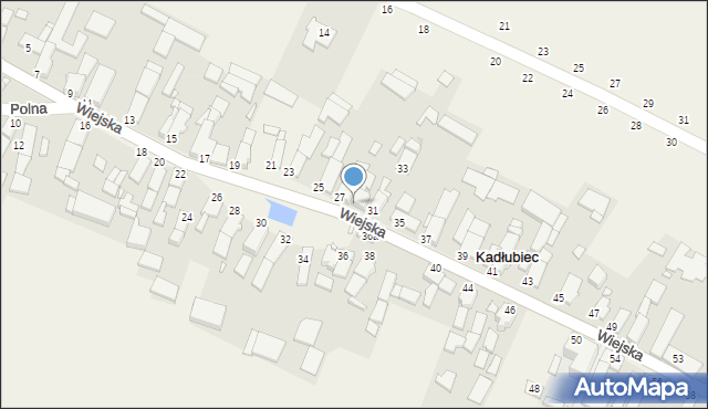 Kadłubiec, Wiejska, 29, mapa Kadłubiec