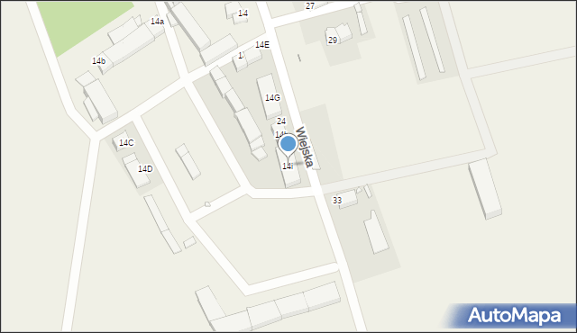 Kalinów, Wiejska, 14i, mapa Kalinów