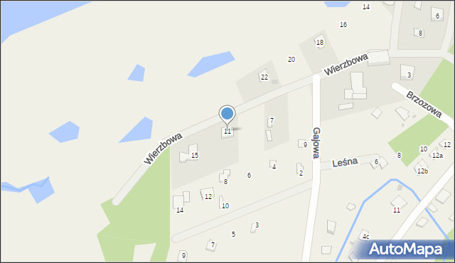 Kamieńczyk, Wierzbowa, 11, mapa Kamieńczyk