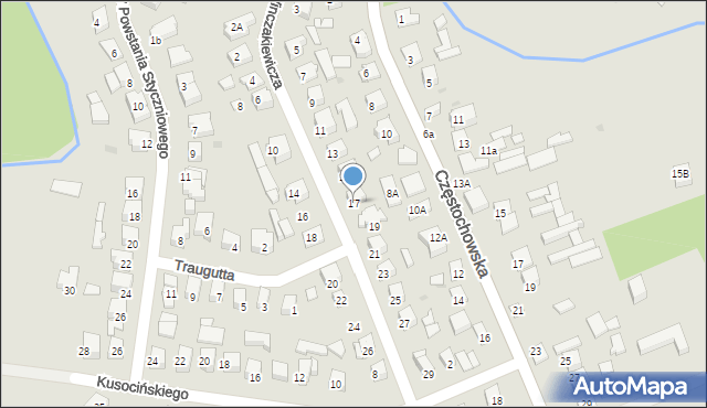 Karczew, Winczakiewicza Jakuba, 17, mapa Karczew