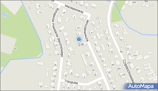 Karczew, Winczakiewicza Jakuba, 8, mapa Karczew