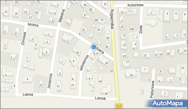 Karwia, Wiosenna, 1, mapa Karwia