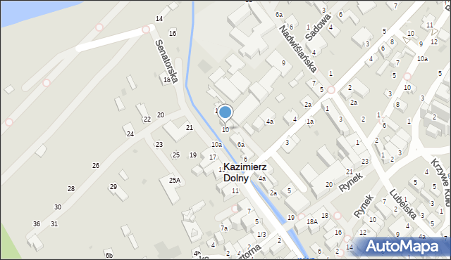 Kazimierz Dolny, Witkiewicza Jana Koszczyca, 10, mapa Kazimierz Dolny