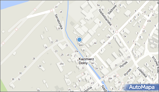 Kazimierz Dolny, Witkiewicza Jana Koszczyca, 10, mapa Kazimierz Dolny