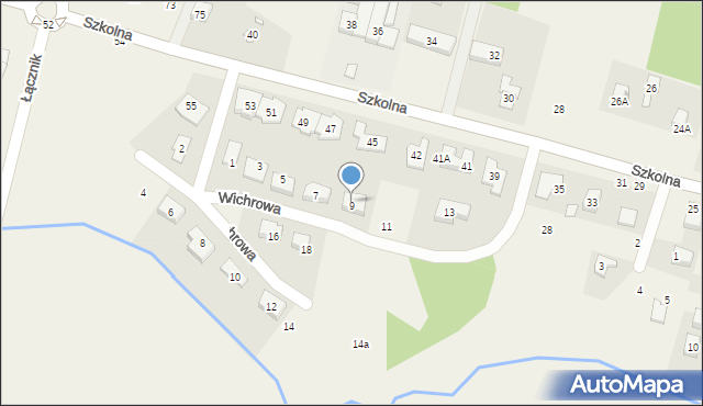 Kicin, Wichrowa, 9, mapa Kicin