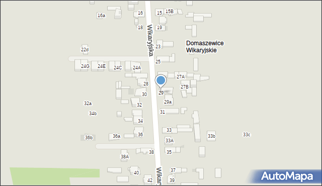 Kielce, Wikaryjska, 29, mapa Kielc