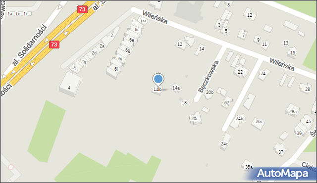 Kielce, Wileńska, 18b, mapa Kielc