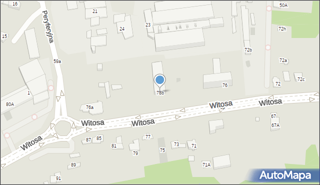 Kielce, Witosa Wincentego, 78b, mapa Kielc