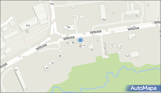 Kielce, Witosa Wincentego, 81, mapa Kielc