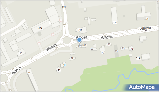 Kielce, Witosa Wincentego, 87, mapa Kielc