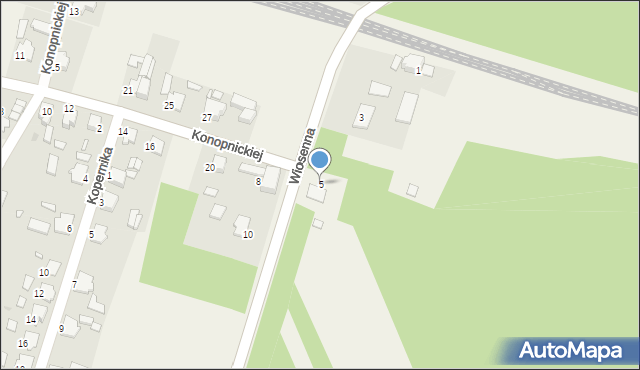 Kielcza, Wiosenna, 5, mapa Kielcza