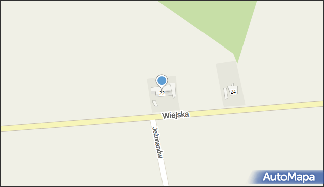 Kieleczka, Wiejska, 22, mapa Kieleczka