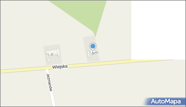 Kieleczka, Wiejska, 24, mapa Kieleczka