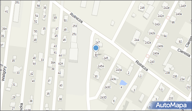 Kiełpin, Wiklinowa, 32, mapa Kiełpin