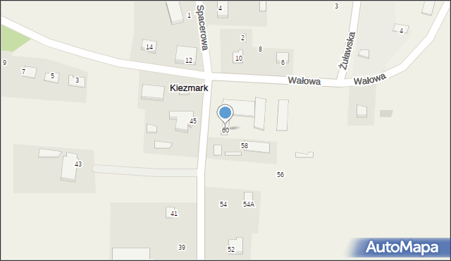 Kiezmark, Wiślana, 60, mapa Kiezmark