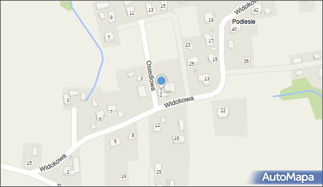 Kisielów, Widokowa, 11, mapa Kisielów